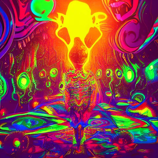 Image similar to an acid trip visuals, trending on artstation