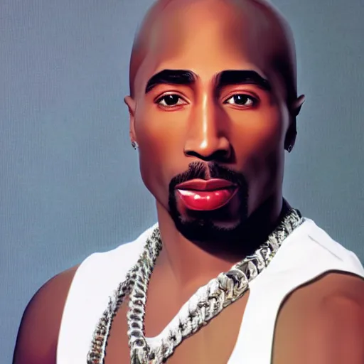 Image similar to 8 k uhd portrait of tupac wearing ballerina dress