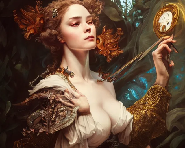 Image similar to photography of hendrick goltzius, deep focus, d & d, fantasy, intricate, elegant, highly detailed, digital painting, artstation, concept art, matte, sharp focus, illustration, hearthstone, art by artgerm and greg rutkowski and alphonse mucha