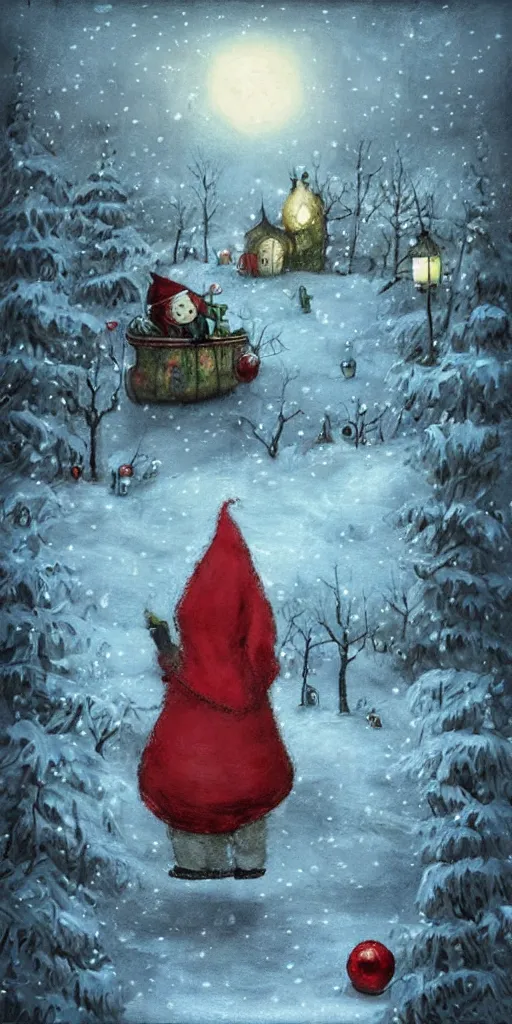 Image similar to a santa scene by alexander jansson