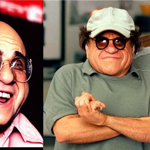 Prompt: Danny Devito in the Nintendo Entertainment version of Contra