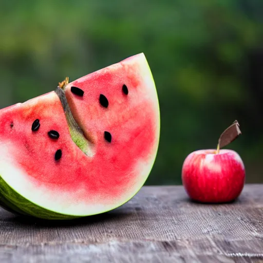 Prompt: apple - watermelon