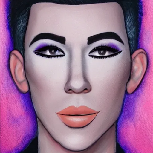 Image similar to a painting of james charles