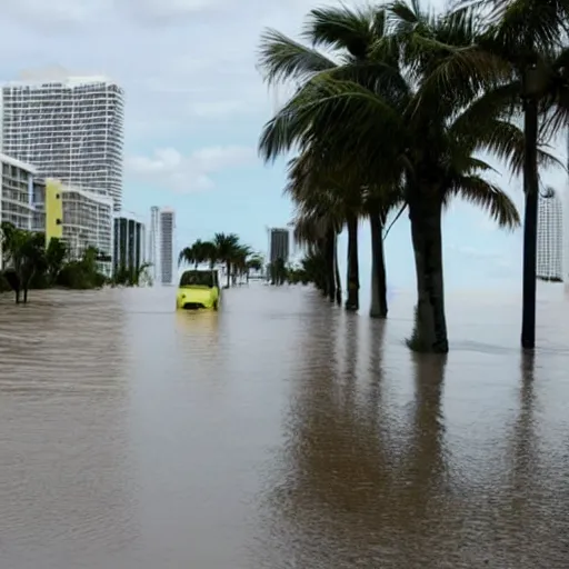 Prompt: miami in a flood