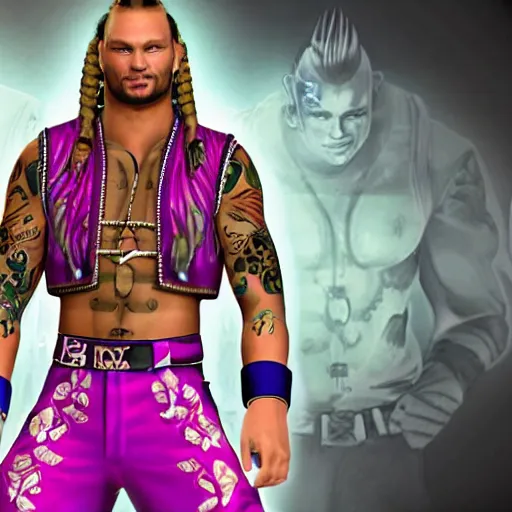 Prompt: jody highroller, as a character in tekken