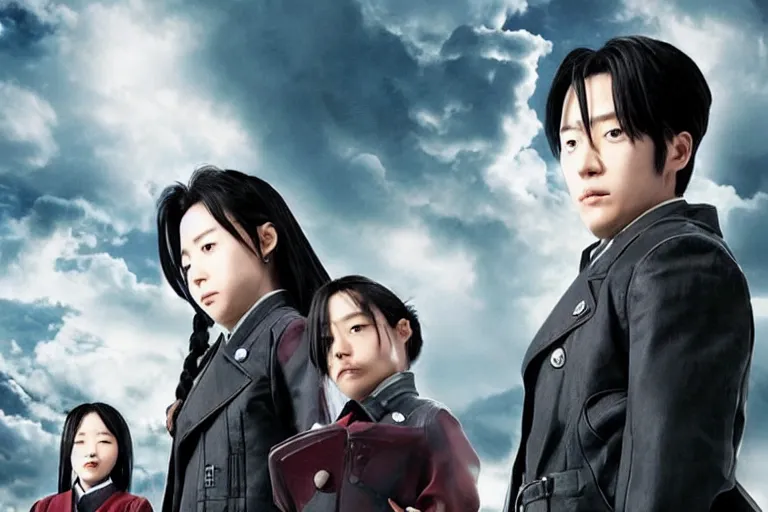 Prompt: korean film still from korean adaptation of Fullmetal Alchemist: Brotherhood (2009)