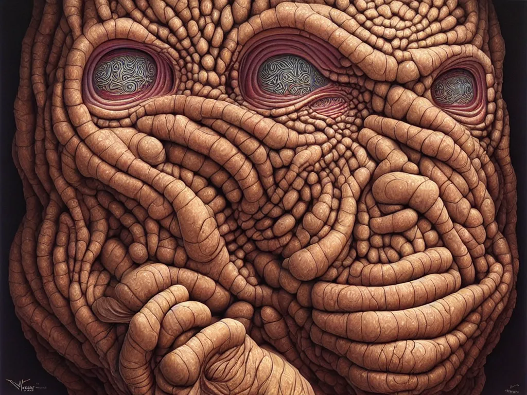 Image similar to leper messiah. by naoto hattori, hyperrealistic photorealism acrylic on canvas