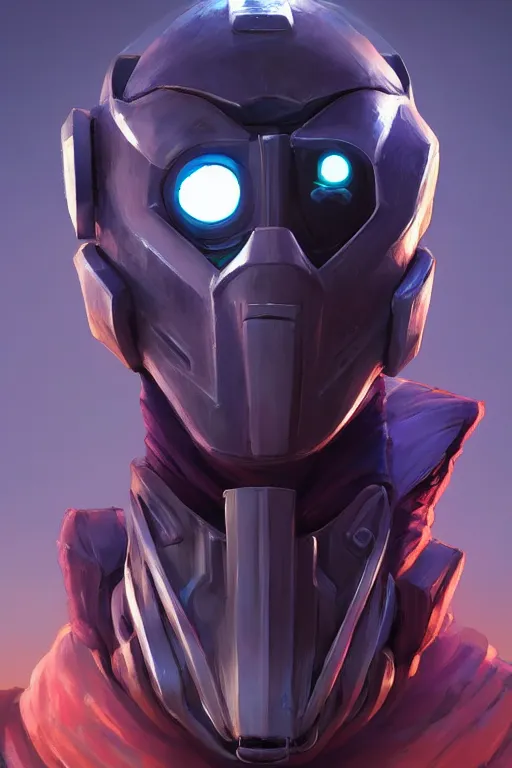 Image similar to epic mask helmet robot ninja portrait stylized as fornite style game design fanart by concept artist gervasio canda, behance hd by jesper ejsing, by rhads, makoto shinkai and lois van baarle, ilya kuvshinov, rossdraws global illumination radiating a glowing aura global illumination ray tracing hdr render in unreal engine 5