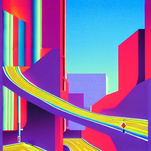 Prompt: street sign by shusei nagaoka, kaws, david rudnick, airbrush on canvas, pastell colours, cell shaded, highly detailed