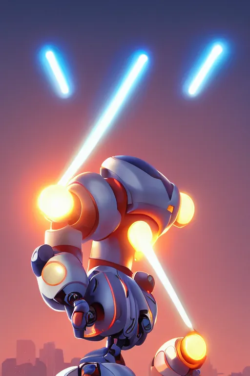 Image similar to metabots medabots medarotto medarot robot minimalist comics, behance hd by jesper ejsing, by rhads, makoto shinkai and lois van baarle, ilya kuvshinov, rossdraws global illumination ray tracing hdr radiating a glowing aura