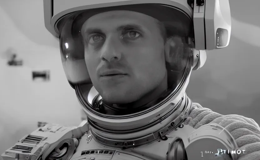 Image similar to ultra detailed studio photography of the first man on the mars, cinematic lighting, 8 k