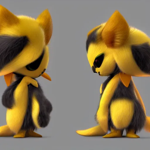 Prompt: a cult of pichu, cgsociety, trending on artstation, artstationhd, detailed fur, ultra detailed