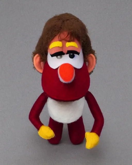 Prompt: bryan danielson as a muppet. highly detailed felt. hyper real photo. 4 k.