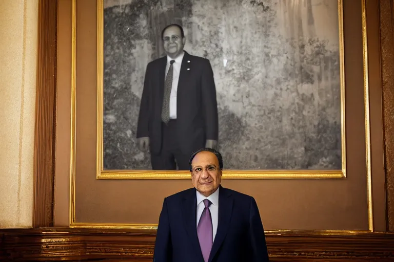 Image similar to portrait of president hosni moubarak, sigma 2 4 mm f / 8
