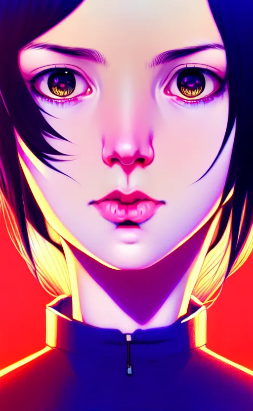 Image similar to a beautiful young british alternative music singer. optical illusion art by ilya kuvshinov lois van baarle ross tran range murata artgerm katsuhiro otomo norman rockwell. highly detailed intricately sharp focus mystically trending deviantart, pinterest, vogue italia, unreal engine 5, 4 k uhd image