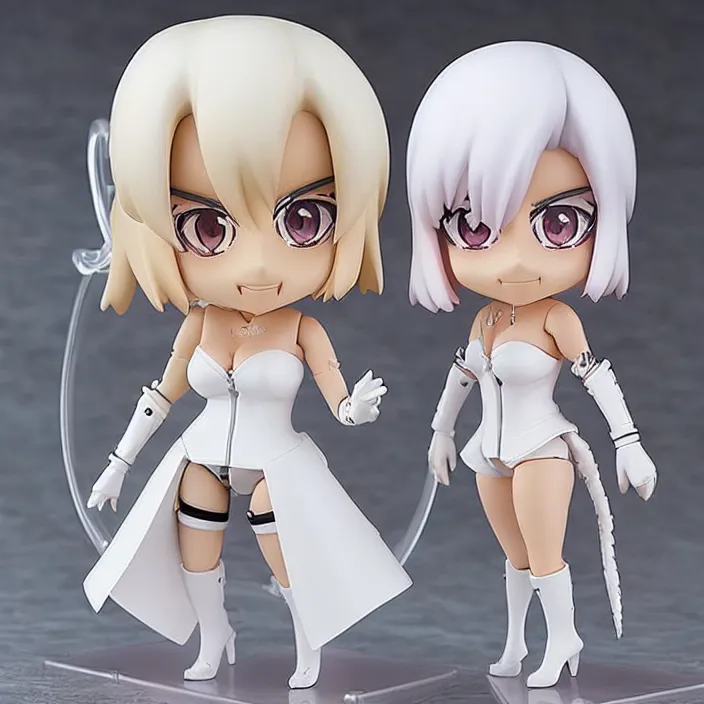 Image similar to lady gaga, an anime nendoroid of lady gaga, figurine, detailed product photo