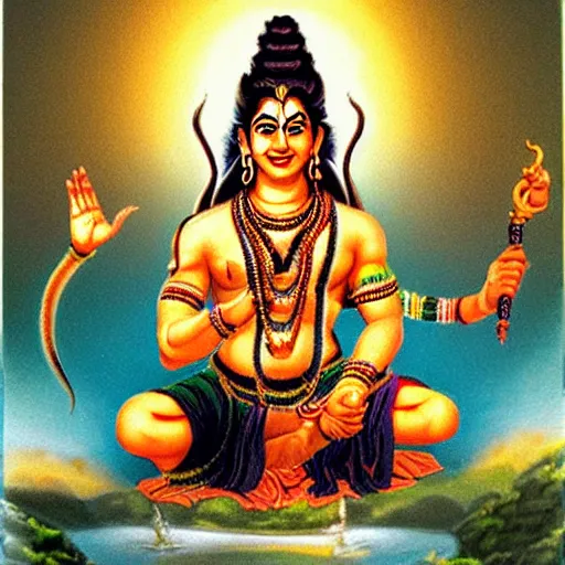 Image similar to lord shiva, angry