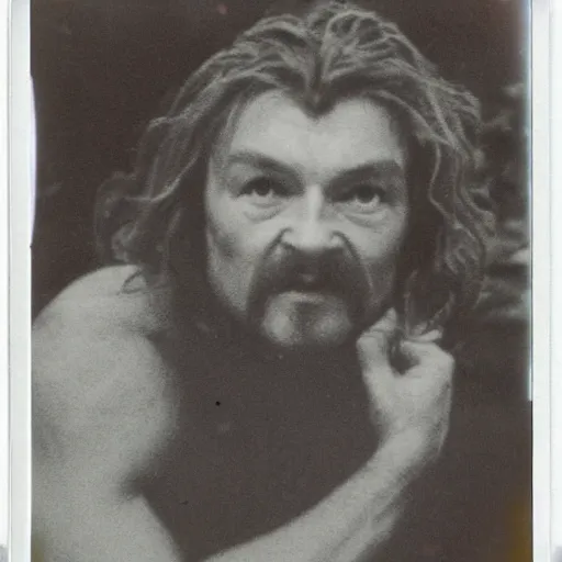 Image similar to polaroid of hobbit male by Tarkovsky