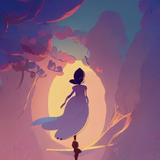 Image similar to a beutiful fairy, poetic setting, dreamlike, artstation, elegant, highly detailed, digital painting, concept art, smooth, sharp focus, illustration, art by don bluth and michel ocelot and makoto shinkai and tom whalen and atey ghailan and akihiko yoshida