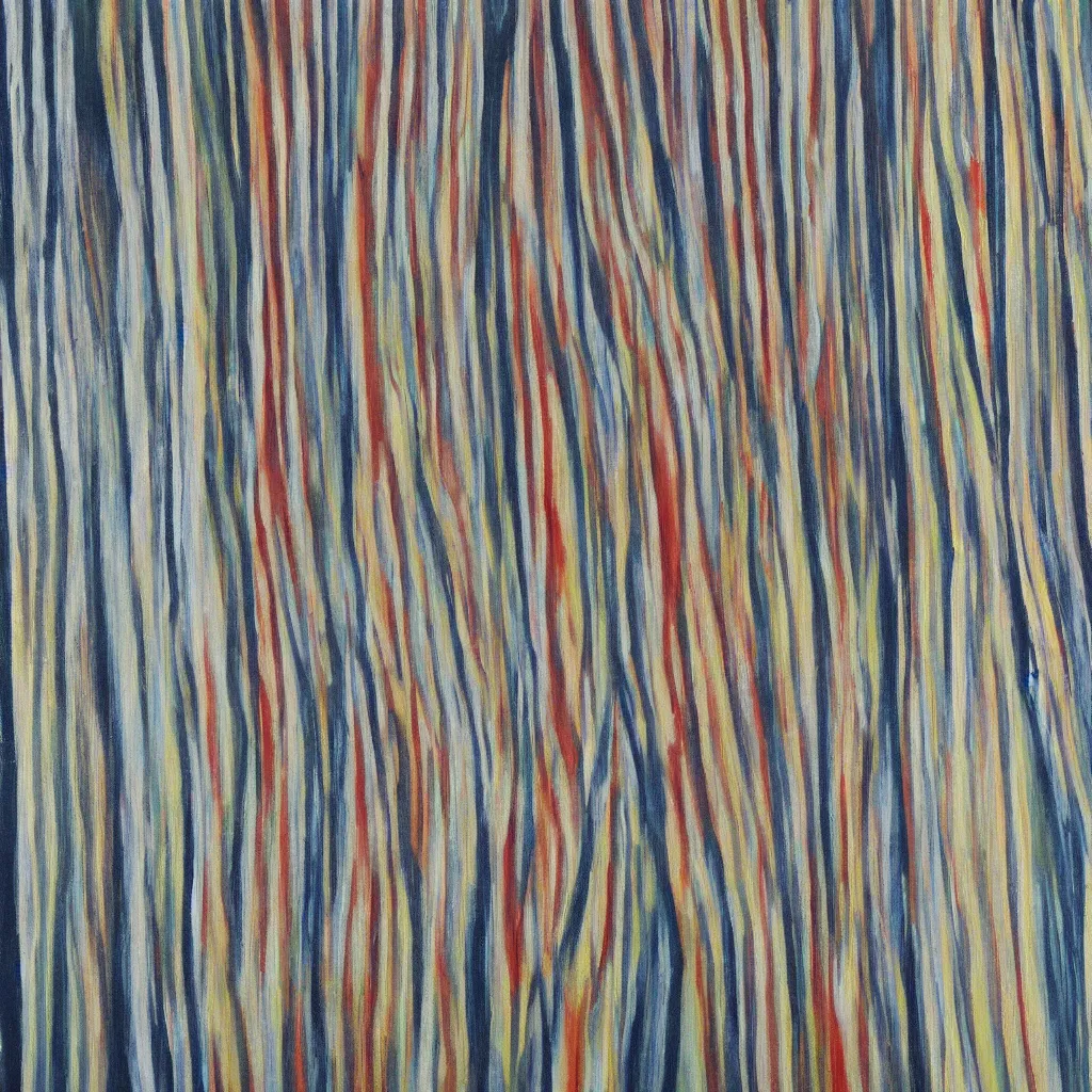 Image similar to oil painting, stripes
