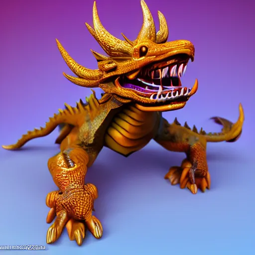 Image similar to closeup 3 d toy dmt chinese bestiary dragon as funco toy, war cry, plastic, sss, octane 4 k render, studio lighting, artstation, cyan photographic backdrop, 1 0 5 mm, f 2. 8 aperture