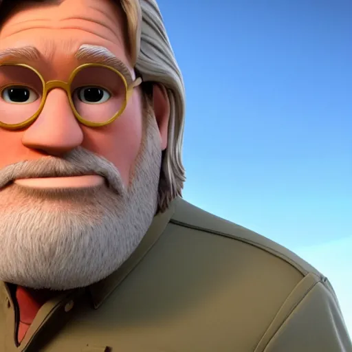 Image similar to jeff bridges as a pixar disney character from up ( 2 0 0 9 ), unreal engine, octane render, 3 d render, photorealistic