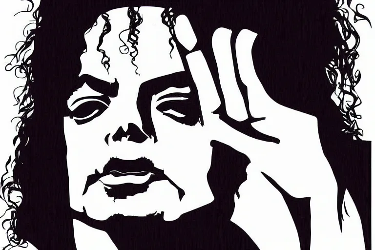 Image similar to michael jackson as a justin bieber, portrait, digital art,