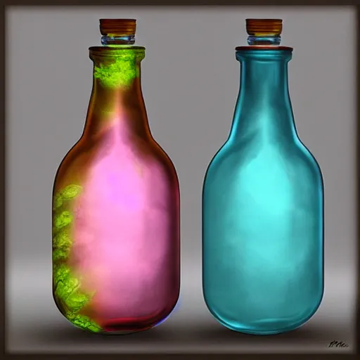 Prompt: mana potion,realistic and beautiful,artstation