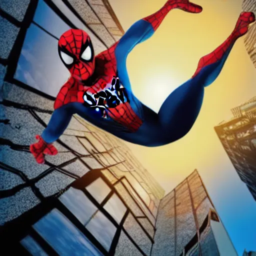 Image similar to spiderman by pixar