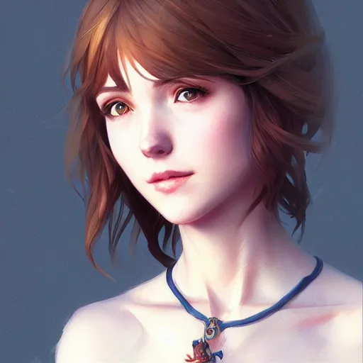 Image similar to beautiful max caulfield, intricate, elegant, highly detailed, digital painting, artstation, concept art, smooth, sharp focus, illustration, art by artgerm and greg rutkowski and alphonse mucha and loish and wlop