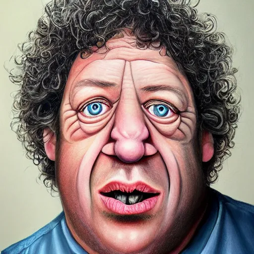 Image similar to Caricature portraits done of Gene Ween and Dean Ween, realistic, hyperrealistic, very realistic, highly detailed, very detailed, extremely detailed, detailed, oil painting, digital art, trending on artstation