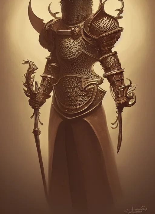 Image similar to anthropomorphic ceramic - knight beermancer italian, intricate, elegant, highly detailed animal monster, digital painting, artstation, concept art, smooth, sharp focus, illustration, art by artgerm and greg rutkowski and alphonse mucha, 8 k