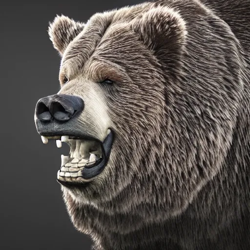 Prompt: viking grizzly bear, ultra detailed, high resolution, misty highland setting