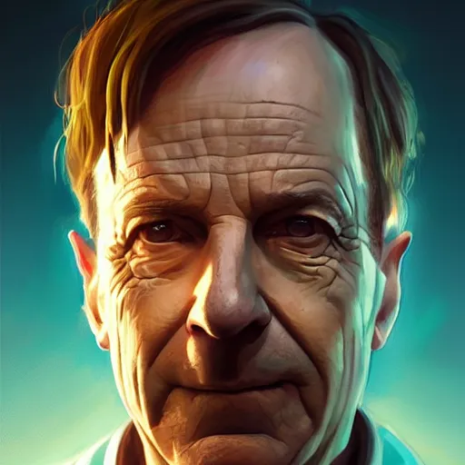 Image similar to a portrait of Saul Goodman from Breaking Bad, oil painting, Greg Rutkowski, Charlie Bowater, Beeple, unreal 5, DAZ, hyperrealistic, octane render, RPG portrait, dynamic lighting, fantasy art, beautiful face