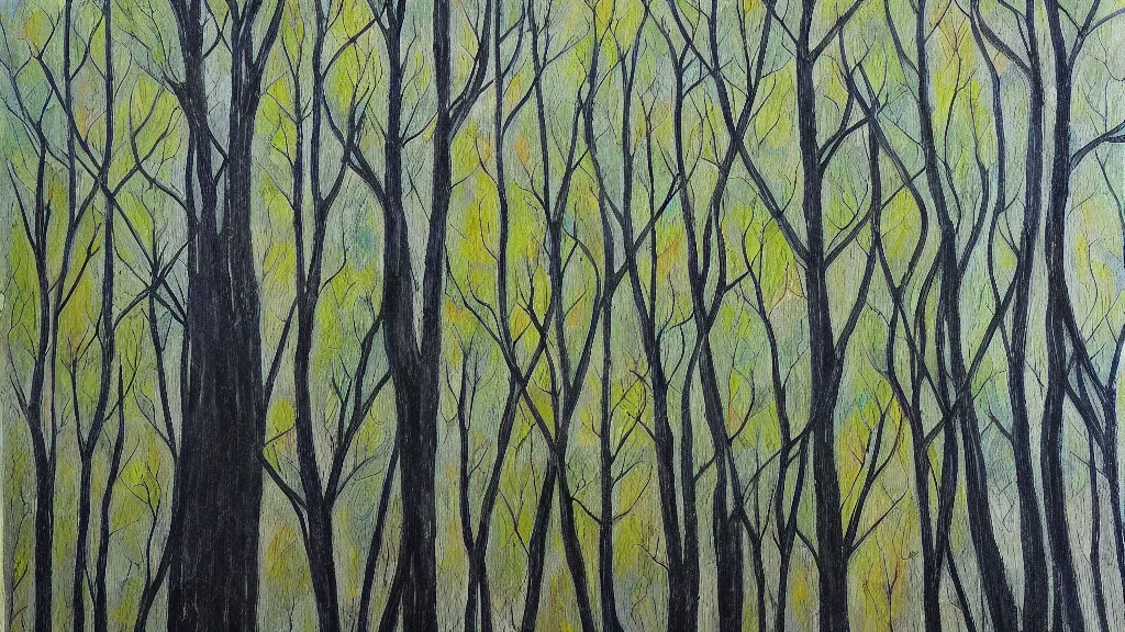 Image similar to trees in forest flat 2 d art atey ghalian