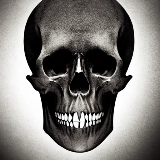 Prompt: a skull made of smoke, studio, black background, embers, extremely detailed