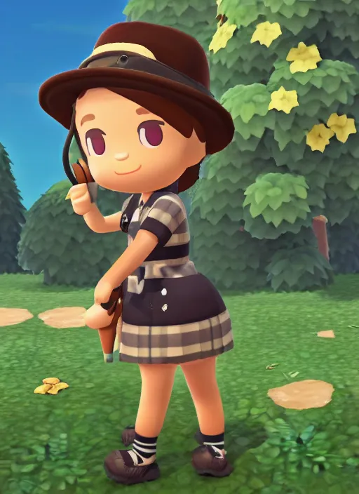 Image similar to female explorer mini cute girl, adoptable, highly detailed, rendered, ray - tracing, cgi animated, 3 d demo reel avatar, style of maple story and animal crossing, maple story indiana jones, cool clothes, soft shade, soft lighting, portrait pose