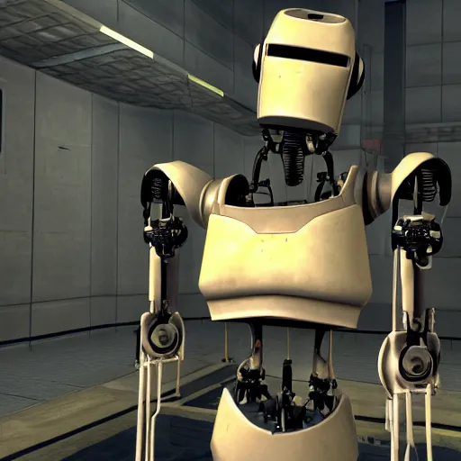 Image similar to A robot in Half-Life 2