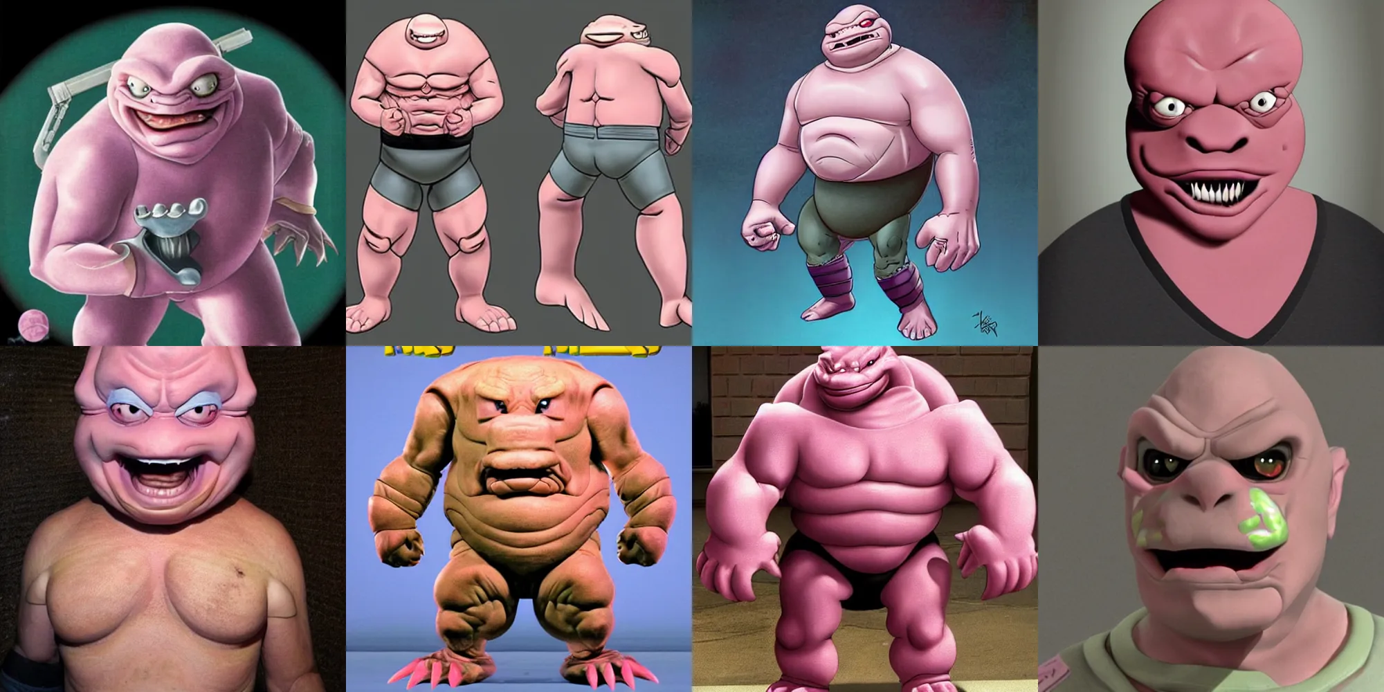 Prompt: krang from ninja turtles as a real person