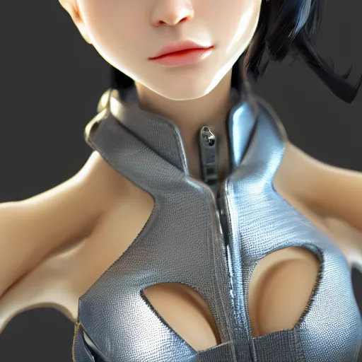 Prompt: classy elegant sophisticated very up close portrait of a cute dainty translucent plastic cyborg girl, cyber future jacket, ultra detailed wire decoration, big eye, fantasy art by nixeu and guweiz and ilya kuvshinov, sleek curves, intricate sharp focus, trending on artstation hq, deviantart, pinterest, unreal engine 5, 4 k uhd image