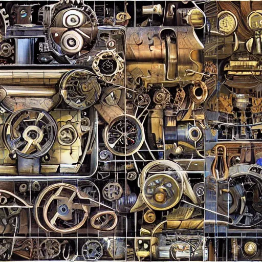 Image similar to an elaborate mechanical puzzle