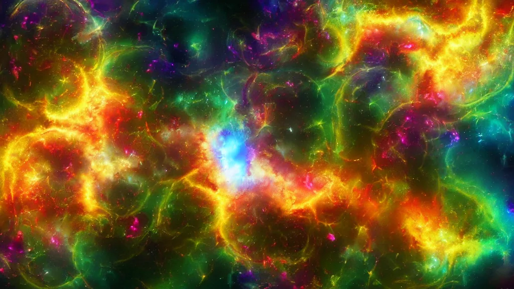 Image similar to fractal nebulae, epic digital art, wallpaper