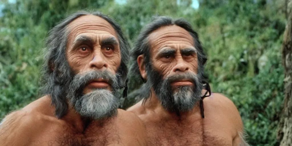 Image similar to film still of Tommy Chong in Planet of the Apes