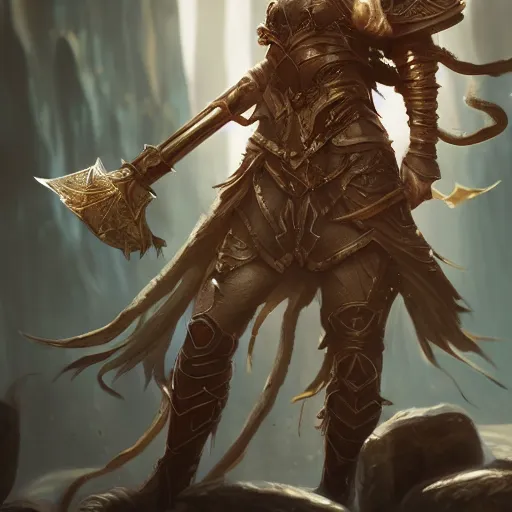 Prompt: Epic Fantasy princess warrior, highly detailed painting, 4K 8k Trending on ArtStation Cgsociety Octane render Unreal engine Concept art hq hd Matte painting, In the style of Ross tran, wlop, arcane, riot games,