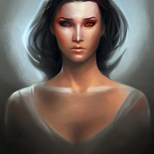 Prompt: warrior woman portrait Inspired by Charlie Bowater,George Rutkowski