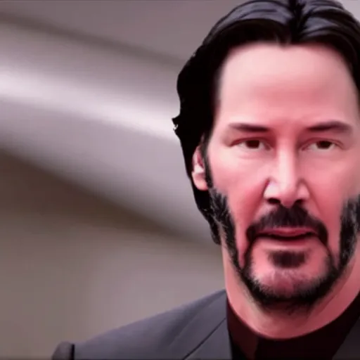 Image similar to Keanu Reeves in Star Trek 4K quality super realistic