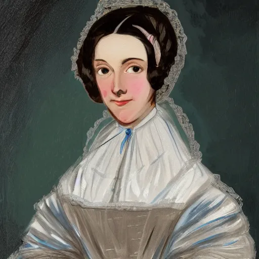 Image similar to portrait painting of Ada Lovelace