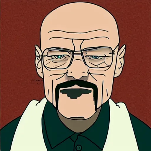 Prompt: Walter White in the style of Studio Ghibli
