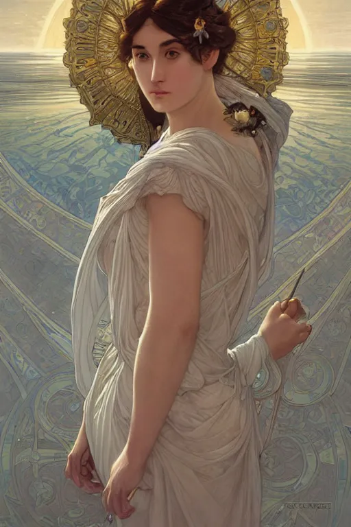 Image similar to goddess of the Moon, elegant, highly detailed, digital painting, artstation, concept art, smooth, sharp focus, illustration, ArtStation, art by artgerm and greg rutkowski and alphonse mucha and J. C. Leyendecker and Edmund Blair Leighton and Charlie Bowater