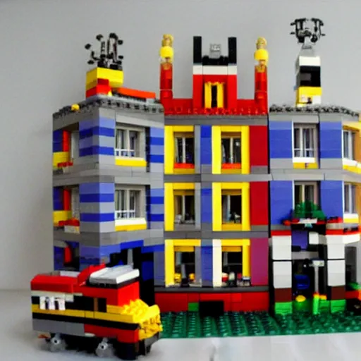 Image similar to paris made with lego